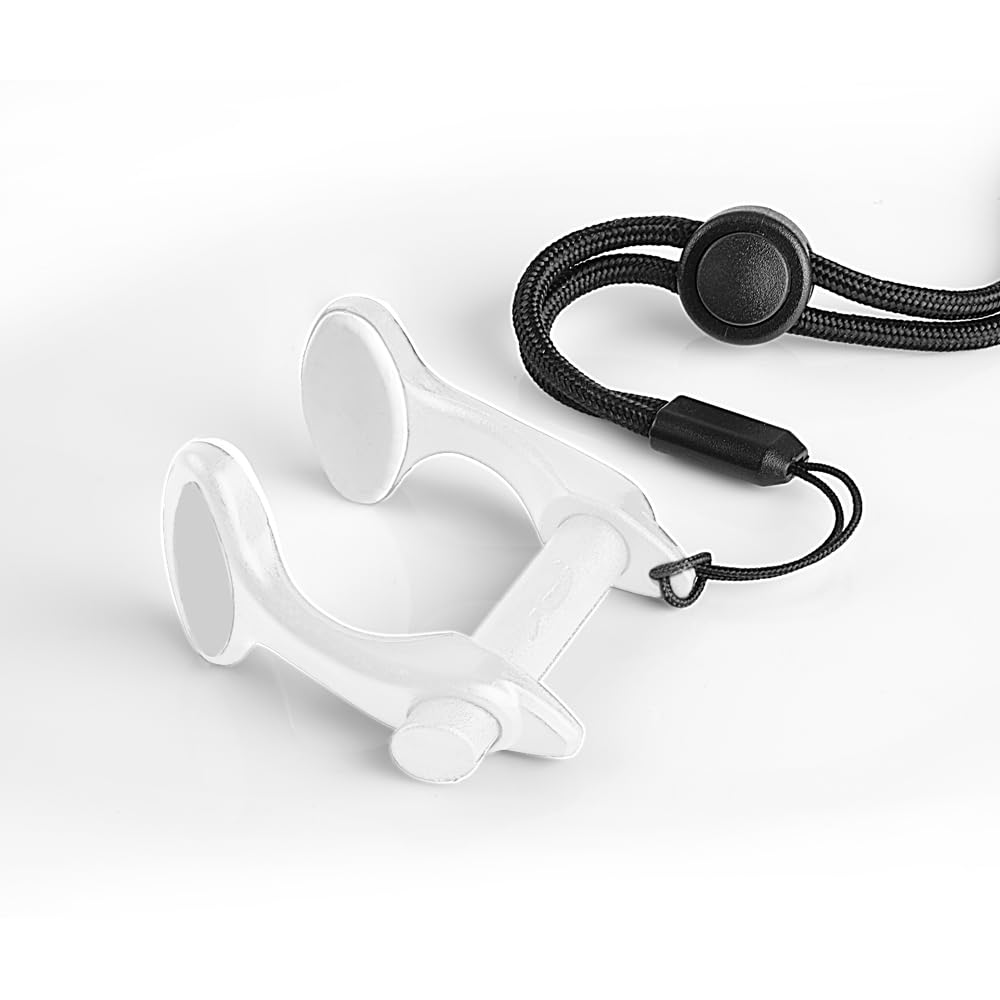 C4 Nose Clip in Peek ad Alte Prestazioni - Design, Massimo Confort in Apnea e Freediving - Zeta Alu, Zeta Plastic, Flow Plastic - Pad Intercambiabili - Custodia e Cordino