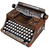FOMIYES Classic Manual Typewriter Model Vintage Typewriter Figurine Iron Art Typewriter Ornament European Style Statue for Cafe Bar Home Wine Cabinet Decor Photo Prop Black