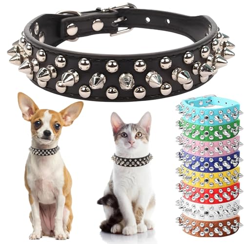 Collar de perro con pinchos ajustable para evitar tirones con estilo 2