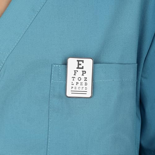 Image of Medical Optometrists Enamel Brooch Ophthalmology Vision Test Optometry Pin Jewelry for Doctor Nurse Backpack Lapel Badge