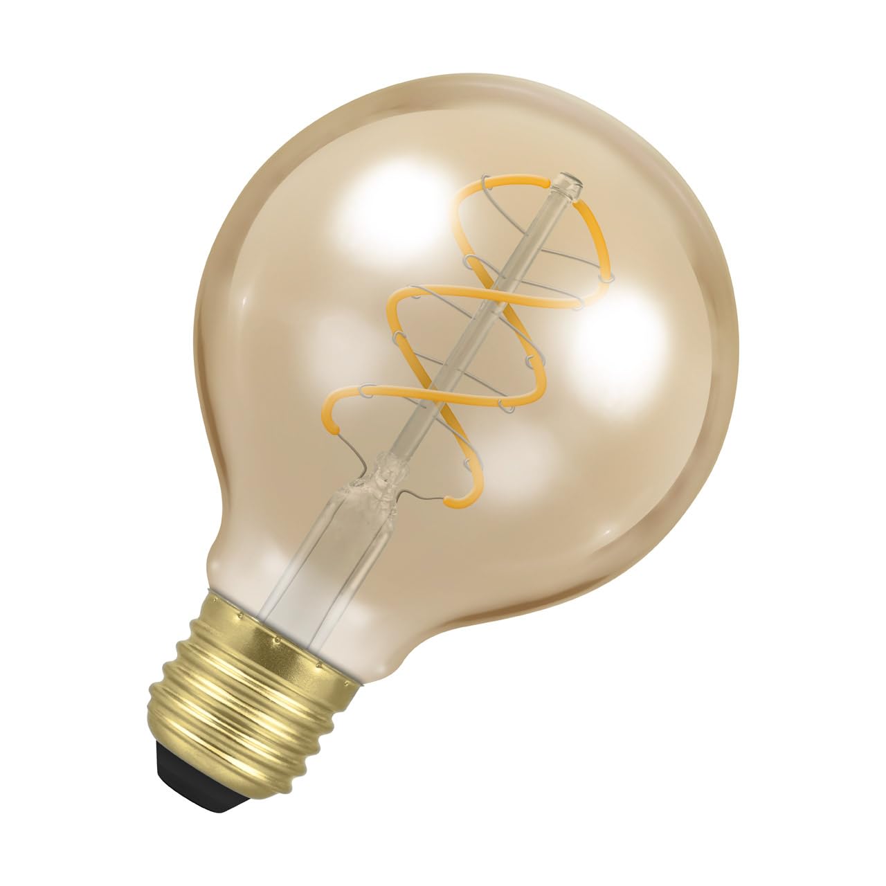 Crompton Lamps LED Light Bulb Antique-Bronze Spiral Filament, E27, 250 lm, 6 Watts