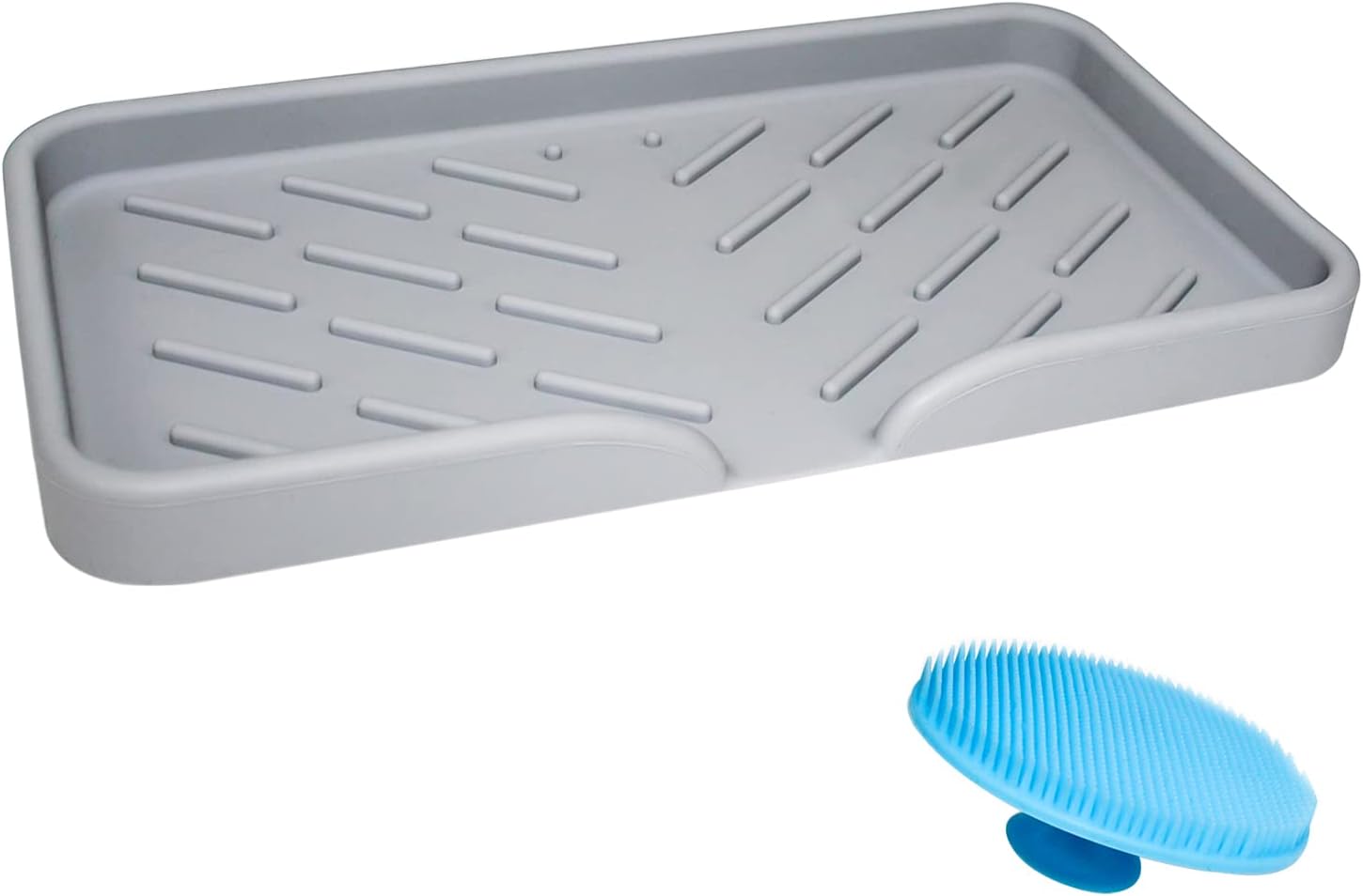 Hotype Silikon Abtropfmatte 30x40cm - Hitzebeständige Spülbecken Matte Schwarz