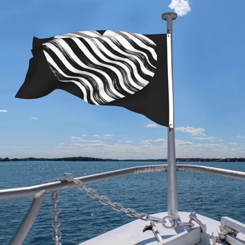 Drapeau robuste toutes saisons 1,2 x 1,8 m résistant avec œillets solides - 7