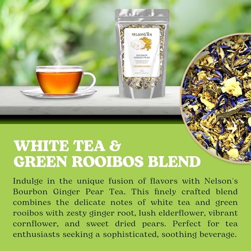 Nelson's Tea Bourbon Ginger Pear Loose Leaf Tea
