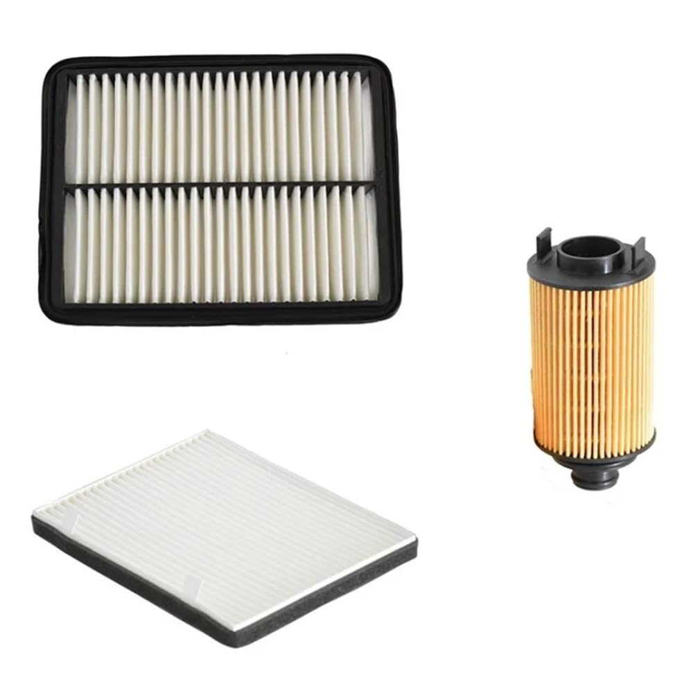 Filtr Powietrza Kabinowego dla Chery Arrizo 7/2013, 21,3x26,8x2cm 3 szt. Filtr powietrza samochodowego Filtr kabinowy Filtr oleju J42-1109111/J42-8107011/E4G16-1012040