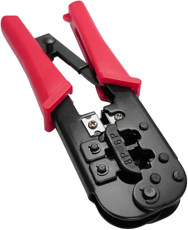 Pier Telecom, Alicate de Crimpar RJ45 RJ12 RJ11 com Catraca