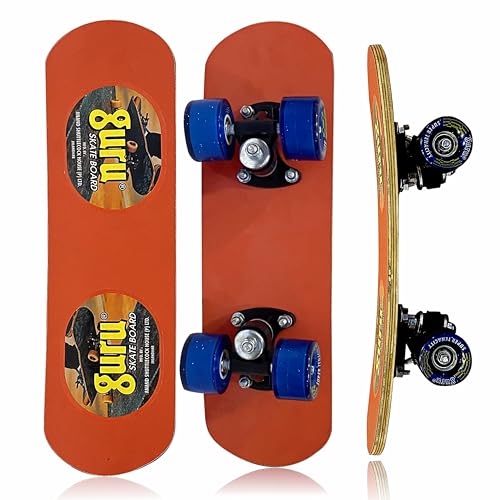 Image of GURU Skateboard, Wooden Non-Slip Skateboard for Kids, Adult, Casterboard /Skate Board /Hoverboard /Longboard for Beginners, Learners, Training Purpose for All Age Group