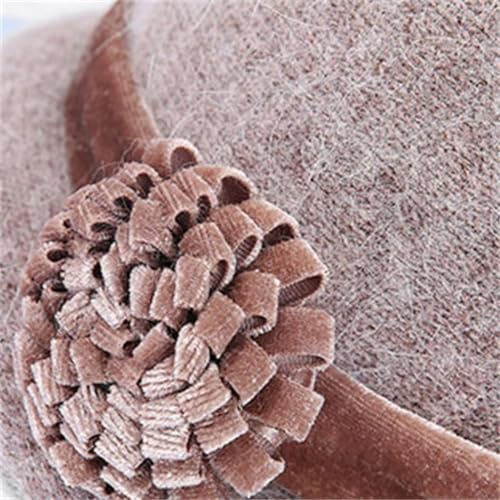 HBJWOV Winter Warm Middle-Aged and Elderly Hats Grandmother Models Wool Knit Hat2