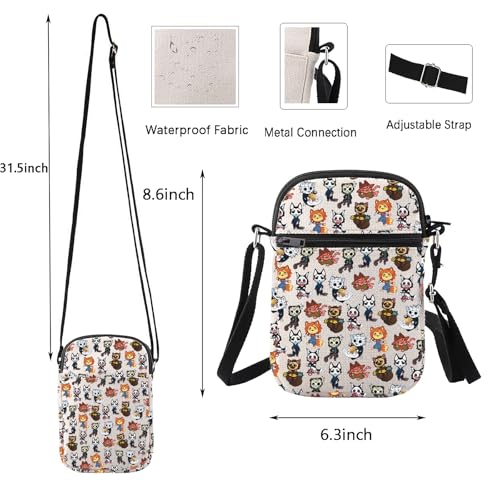 WUSUANED Killer Cat Crossbody Bag Horrible Movie Fan Gift Horror Killer Shoulder Bag2