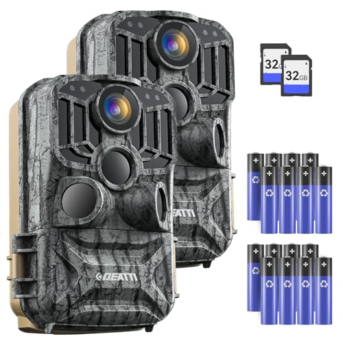 DEATTI 2 Pack 48MP Trail Camera with Night Vision