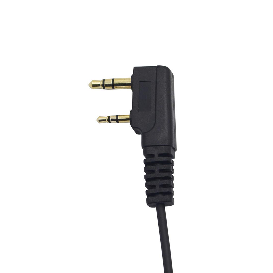 Zestaw słuchawkowy z klipsem w kształcie litery D, słuchawki PTT z mikrofonem są kompatybilne z Retevis H-777 Kenwood PUXING Baofeng UV-5R BF-888S 666s 2-kierunkowe radio (5 szt.)