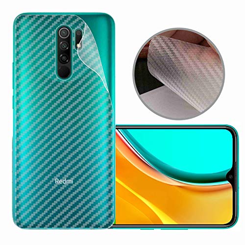 Image of Compatible with Redmi 9 Back Screen Protective Film Carbon Fiber Skin Transparent Screen Guard Sticker
