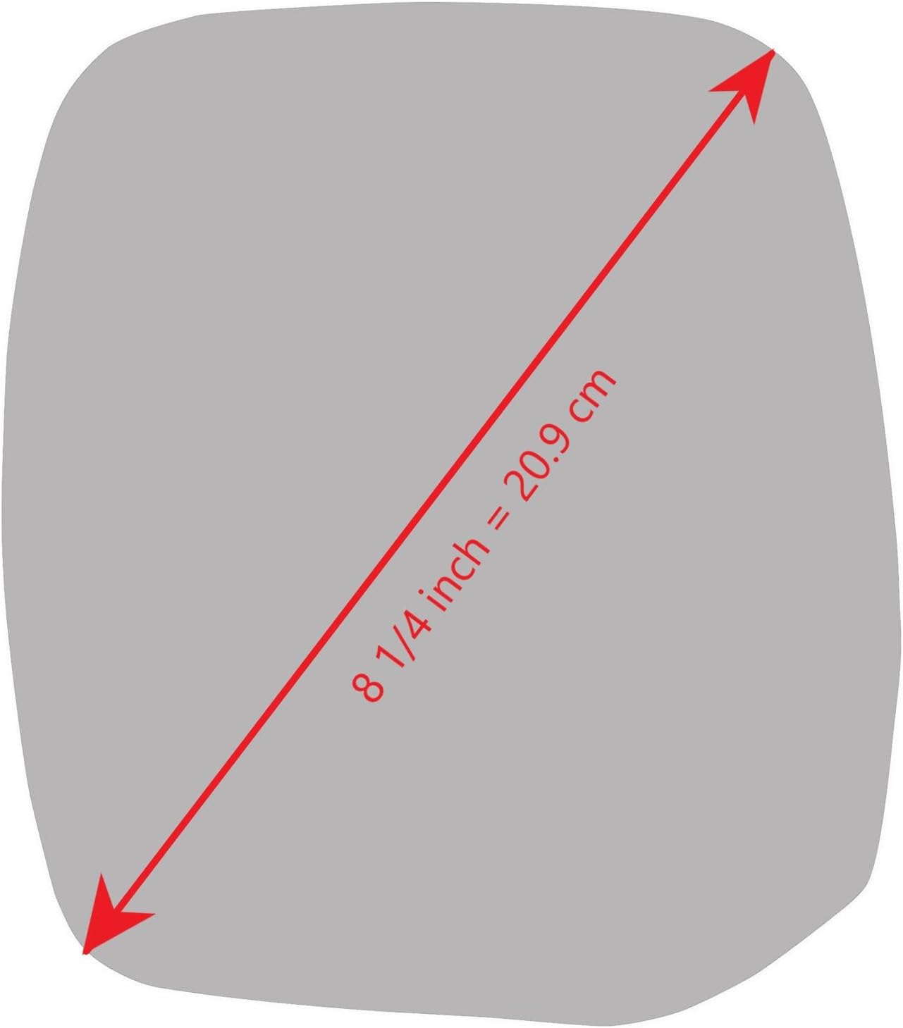 New Mirror Glass with Full Size Adhesive for 2011-2024 Infiniti QX80 QX56 Nissan Quest 2017-2024 Nissan Armada Driver Side View Left LH