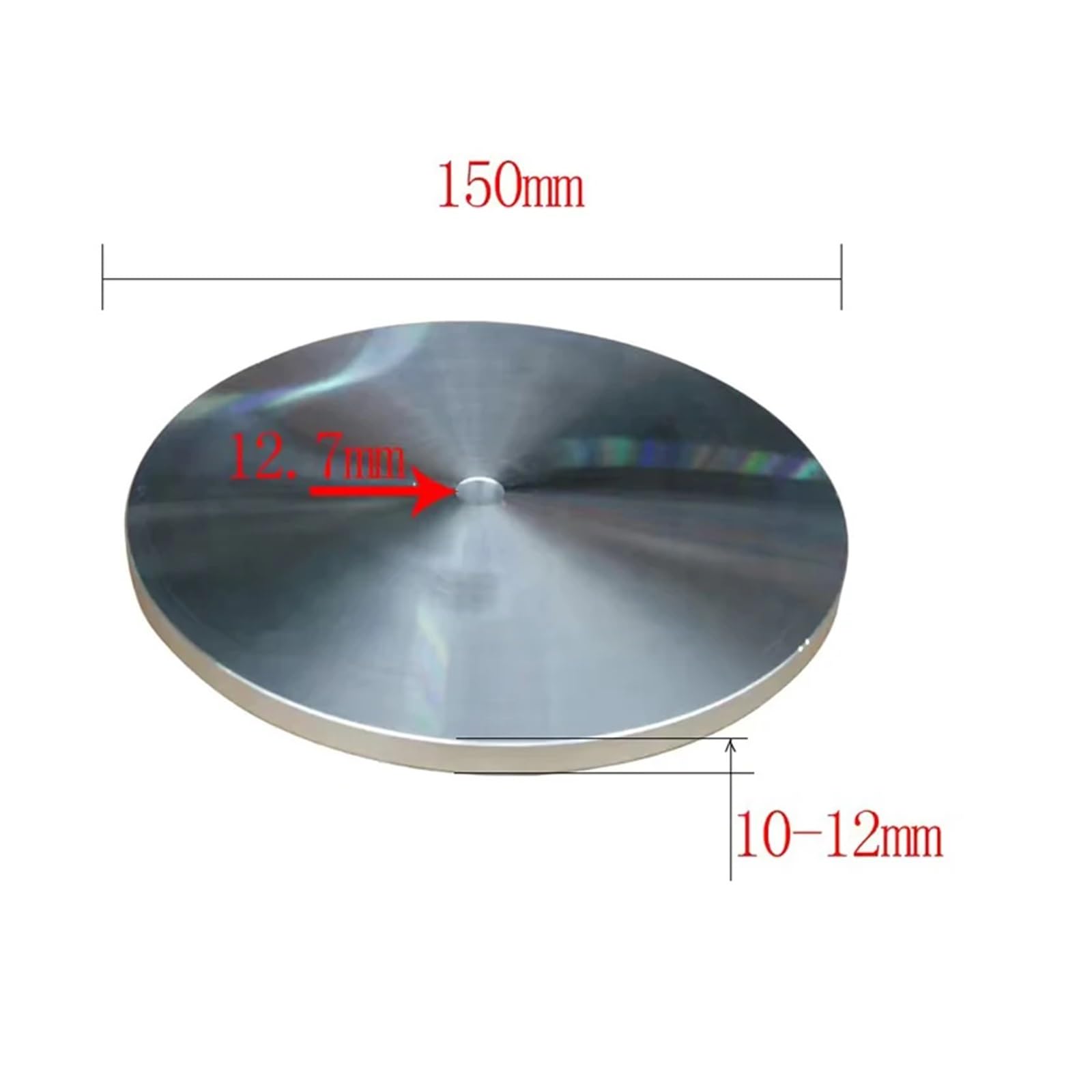 Rueda de regazo plana for pulido de joyas con placa de Zinc de 150MM, disco de pulido for lapeado de disco de 6" que coopera con pasta abrasiva de diamante Fácil de usar para principiantes y profesion