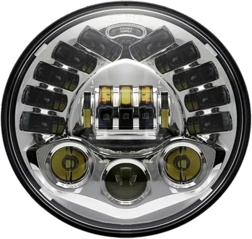 Phare de moto adaptatif 7 pouces universel optique avant chrome Softail Touring