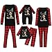 yiouyisheng Ensemble pyjama de Noël pour famille - Motifs de rennes multicolores - T-shirt à carreaux, pantalon de nuit, chemise de nuit, pyjama pour papa, maman, bébé, enfant, garçon et fille.