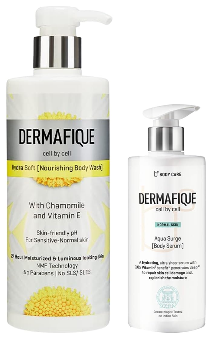 Dermafique Aqua Surge Body Serum with Shea Butter 300ml Body Lotion Hydra Soft Nourishing Body Wash – 500ml-image-10