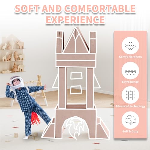 13pcsmodularkidsplaycouchkidscouchwithclimbingslope13in1toddlercouchforplayingcreativingsleepingindoorkidssofaforboysandgirlspink Urban Country Home Decor 13pcs modular kids play couch kids couch with climbing slope 13 in 1 toddler couch for playing creativing sleeping indoor kids sofa for boys and girls pink urban country home decor