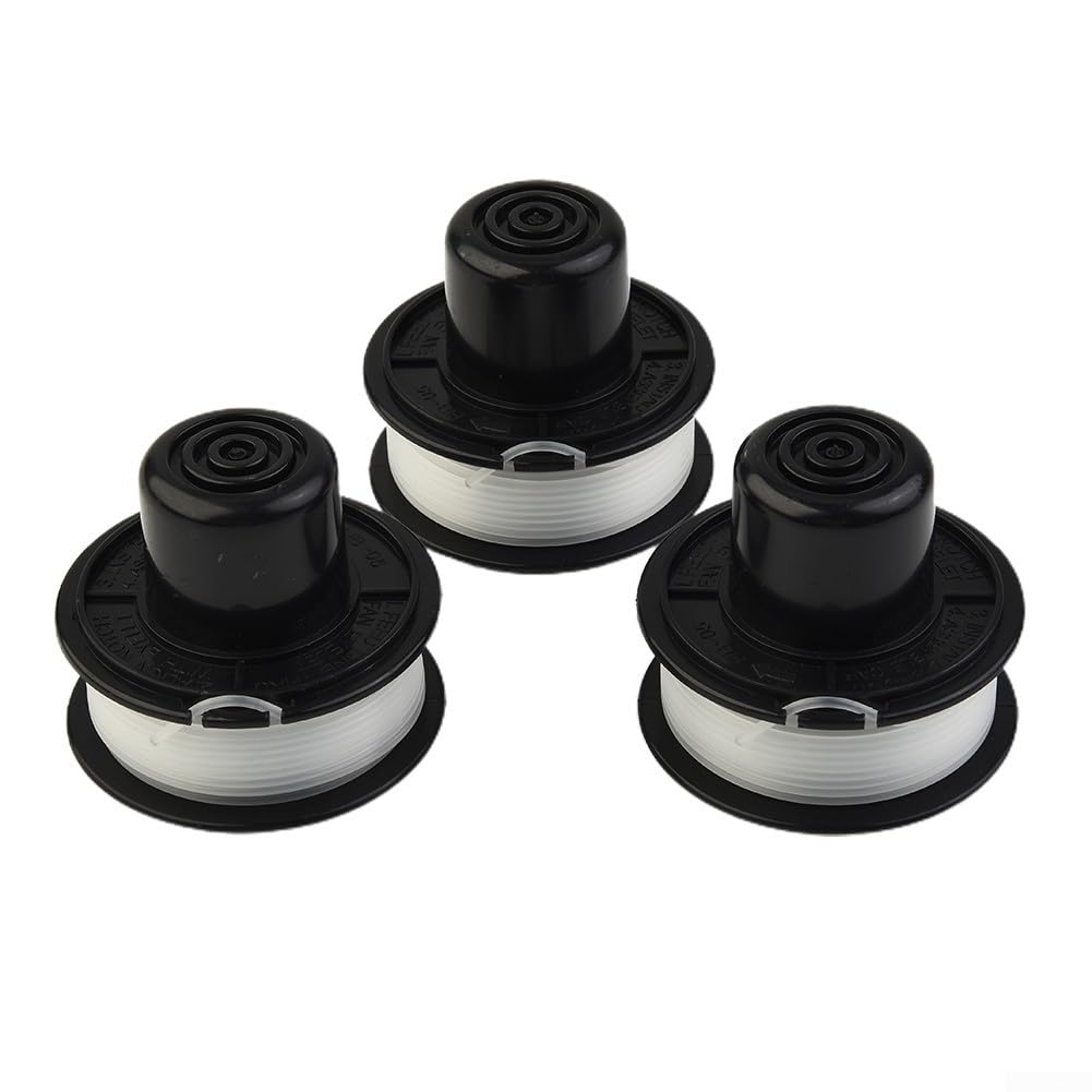 3PCS Trimmer Heads For Black For Decker A6226 Bump Feed Spool GL250 GL310 GL360, Replacement Spool And Line For Bump Feed Spool And Line