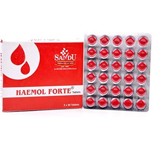 SANDU Haemol Forte Tablets, Red, 60 Count-image-23
