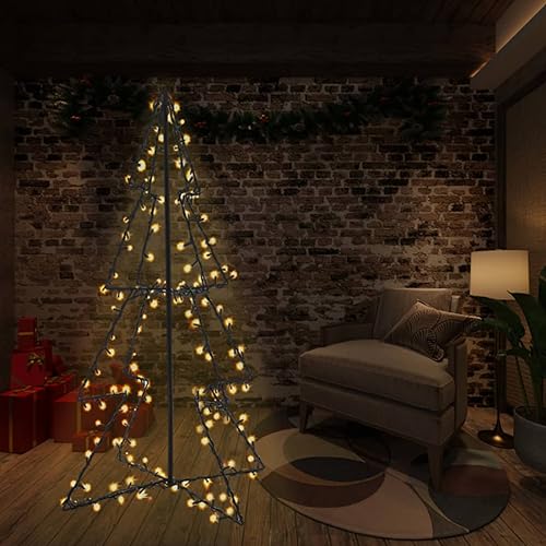 Festnight Led Weihnachtsbaum Aussen 150x115 cm 240 LEDs Beleuchtet...
