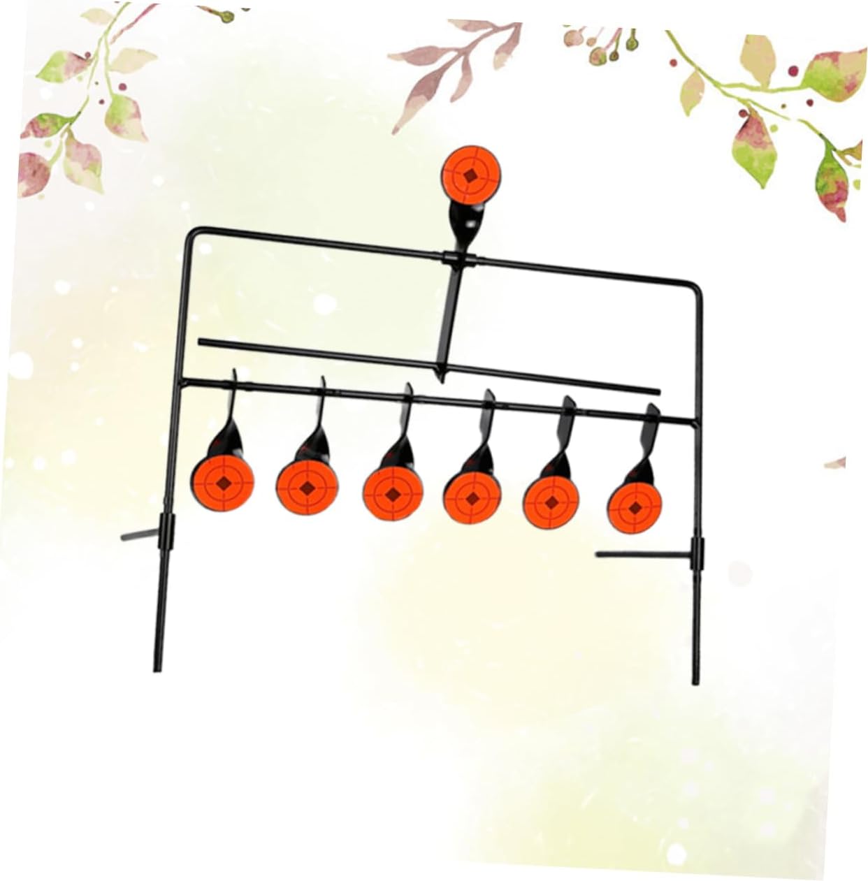 Automatic Reset Shooting Target for Indoor/Outdoor Practice Sturdy Steel Construction Seven Targets for Hunting Exercise and Game Toys