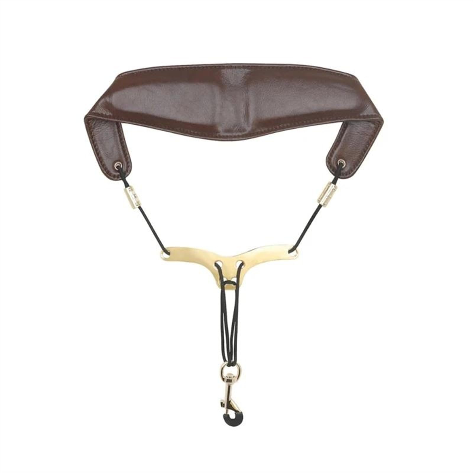 Pasek Na Szyję Do Saksofonu PU Skórzany Pasek Do Saksofonu Wyściełany Do Wysokich Instrumentów Saksofonowych Barytonu Altowego Akcesoria do Saksofonu Części (Color : Brown)