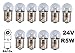 Produktbild 24 Volt - 10 Stück - R 5W - BA15S - 5Watt - Nfz LKW Beleuchtung - Glühlampe, Glaslampe, Glühbirne, Soffitte, Lampen. mit E-Prüfzeichen [STVZO zugelassen] - Hallenwerk