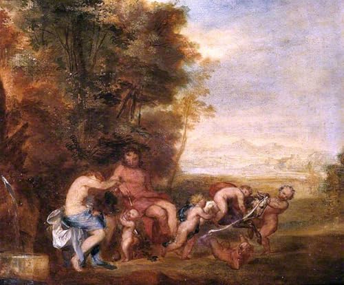 Tableau Impressions d'art vintage George Frederic Watts L'Âge d'or pour chambre 60x90cm