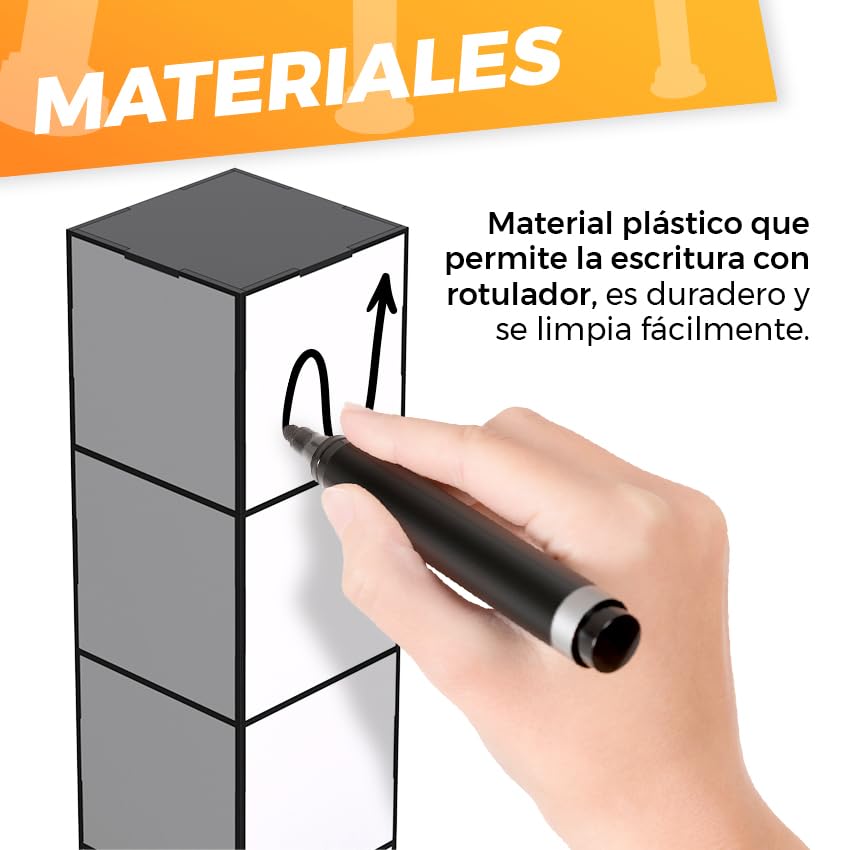 Planificador Semanal con TORRE y PIZARRA - Organizador Semanal, Calendario de Estudio - Ahorra Espacio