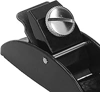 Vista 4 de Mini cepilladora de madera, profundidad de corte ajustable, acero al carbono, negro, carpintería, cepilladora manual, 0.5 pulgadas de ancho