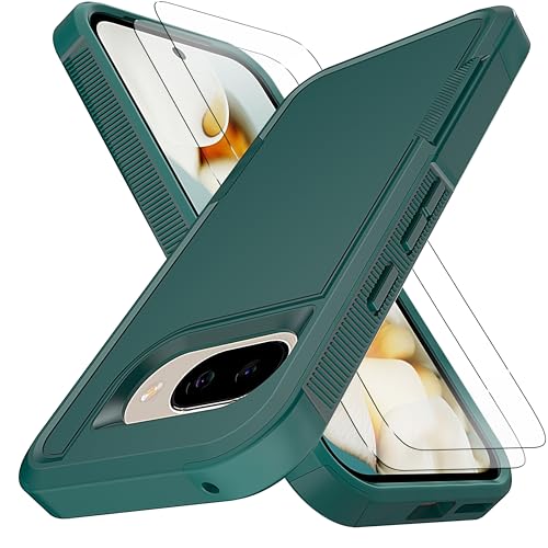 Coque Pixel 9A verte de qualité militaire avec finitions premium
