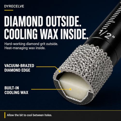 DYRECELVE Dry Diamond Drill Bit Set