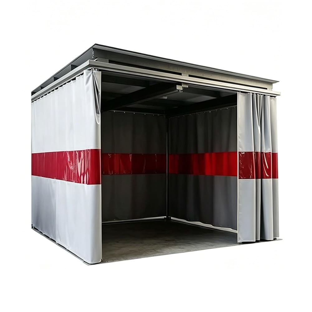 Exproyzk Gray Heavy Duty Welding Curtain Screen, Fireproof & Heat Resistant Fiberglass Blanket, For Welding Booth, Industrial Workstation & Workshop Safety Partition(3X3m/9.8X9.8ft)