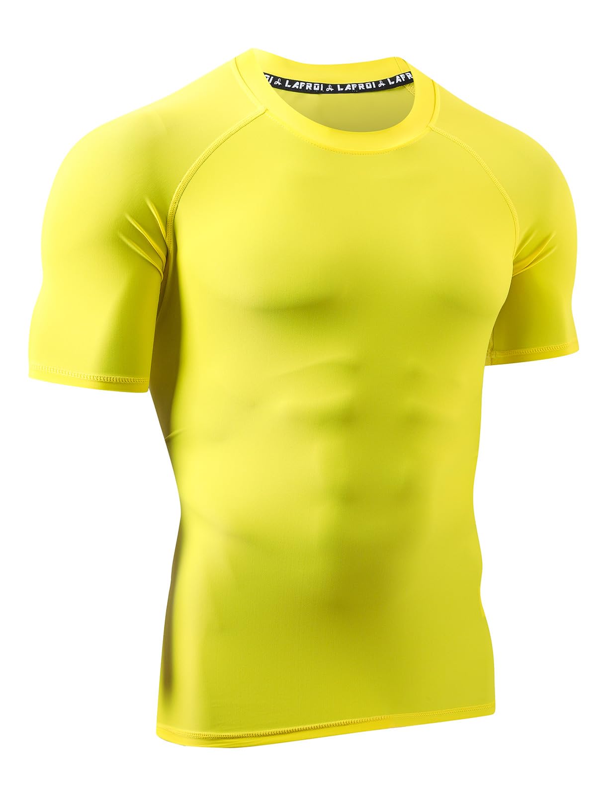 LAFROI Camiseta de manga corta para hombre UPF 50+ compresión BJJ Swimm Rash Guard