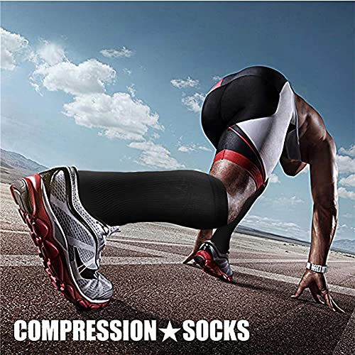 Image of Copper Compression Socks (3 Pairs), 15-20 mmhg is BEST Athletic & Medical for Men & Women, Running, Flight, Travel, Nurses - Boost Performance, Blood Circulation & Recovery