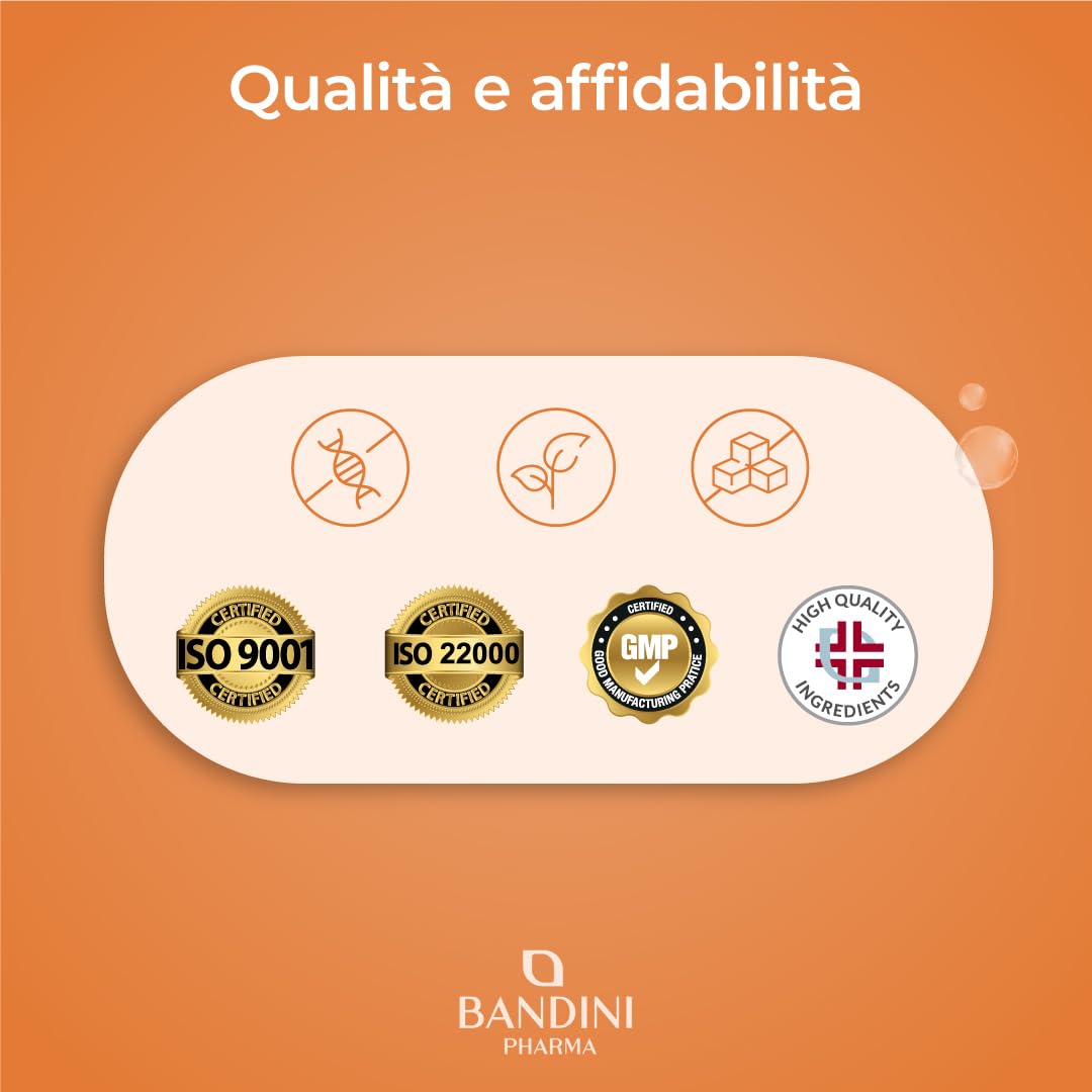 Bandini® Betacarotene | Integratore per Abbronzatura Forte Intensa e Pelle Radiosa | 180 Compresse | Apporto di Vitamina A per un Colorito Luminoso Tutto l’Anno | Sistema Immunitario