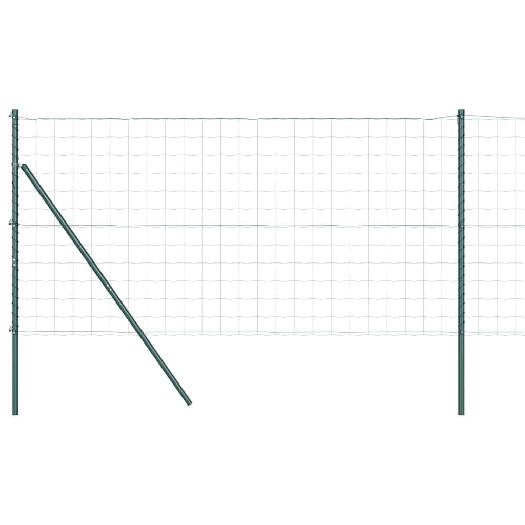 vidaXL Anclaje de Suelo para Valla Euro 10 x 1,4 m Verde Malla | Está hecha para aguantar el clima, así que te va a durar años, No pierde color, ideal para lugares con mucho sol,