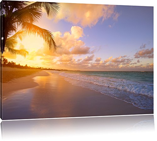 InstyleArt Spiaggia al Tramonto Stampa su Tela