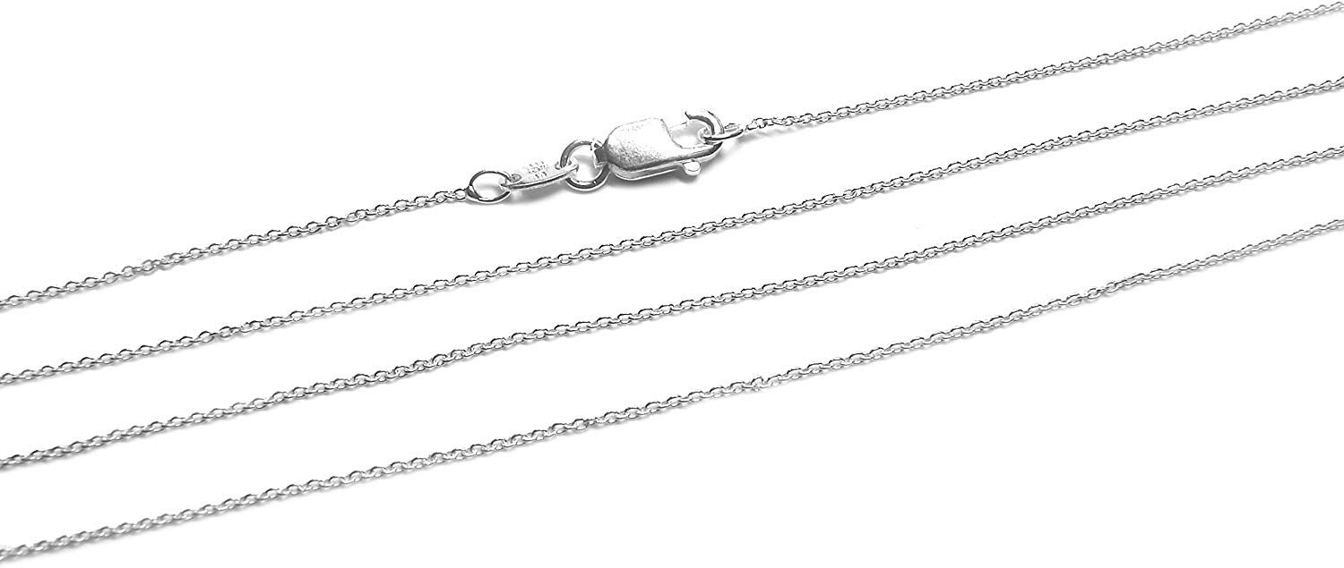 BEEZZY BEEDZ925 Sterling Silver Cable Chain 0.75mm Italian Necklace Chain by BEEZZY BEEDZ