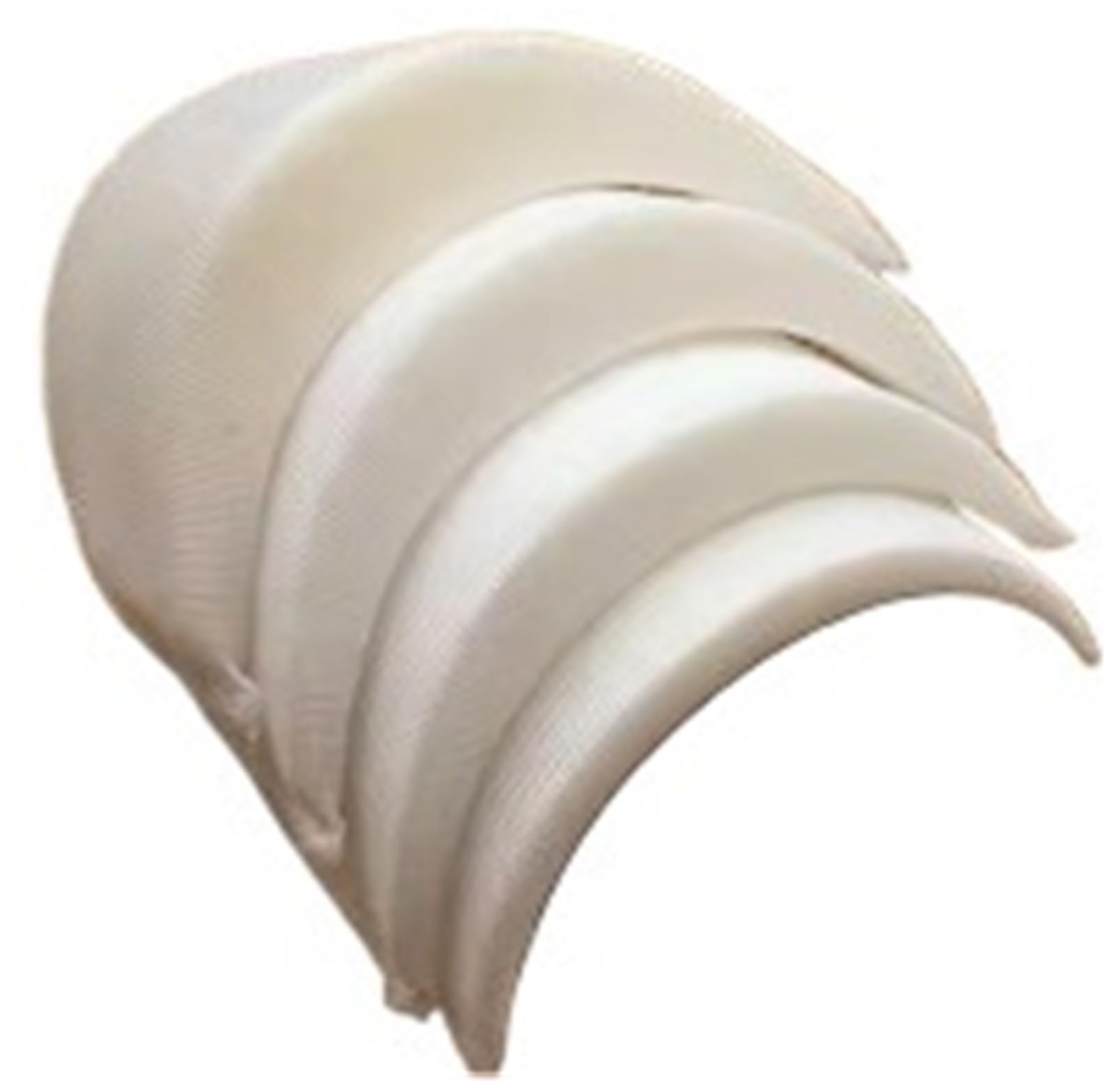 2 Paia Di Imbottiture Per Spalle In Spugna Con Velcro – 1,8 Cm, Bianco E Nero, Per Giacche, Camicie E Abiti Fai Da Te - 3