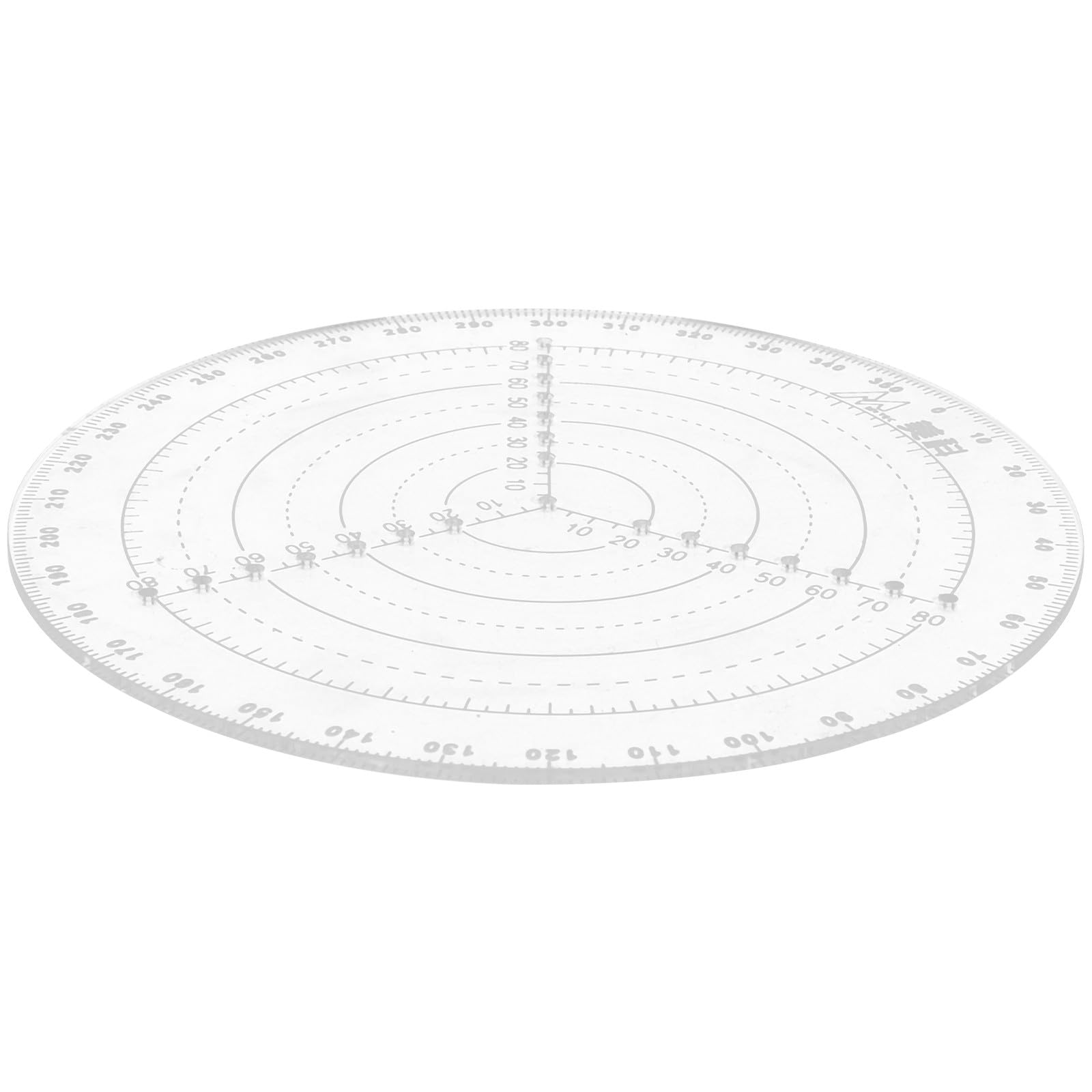 Gabarit circulaire en plastique transparent pour dessin et traçage
