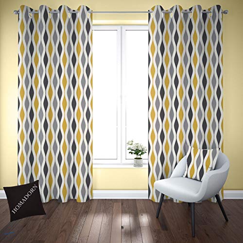 HOMADORN 100% Blackout Fabric Innovative Triple Weave Technology | Safety Home Decor | Innovative Design | Window Curtain - 2 Pcs (5 Feet, Multicolor 4)