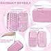 Hard Case Compatible with Texas Instruments TI-84 Plus CE/TI-84 Plus/TI-Nspire CX II CAS/TI-Nspire CX II/TI-83 Plus/Casio fx-9750GII Graphing Calculator, Storage Box with Bubble Protection-Pink