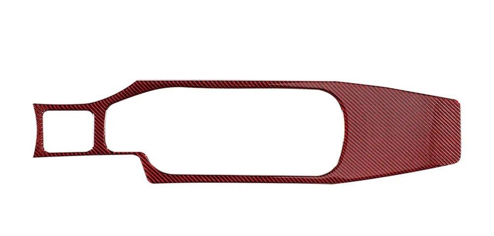 Pypfqumqgr Lhd Red Real Soft Carbon Fiber Sticker For Subaru For Brz 2016 2017 2018 2019 2020 Lhd Rhd Car Central Control Water Cup Trim(Lhd Red)
