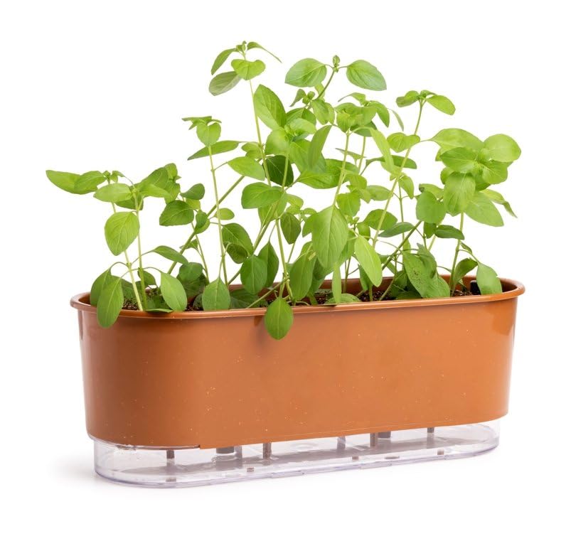 Jardineira Autoirrigável 40cm x 16cm - Terrazzo Terracota