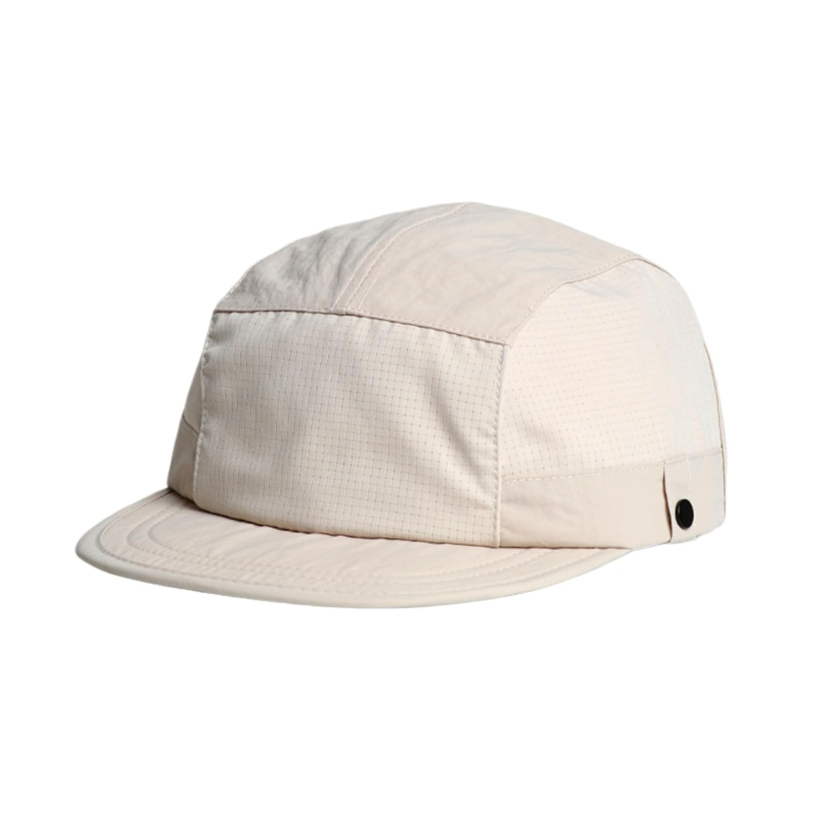 Gyios Unisex Beige Baseball Cap Five-Panel Quick-Drying Hat Breathable Flat Brim Cap-56-58Cm