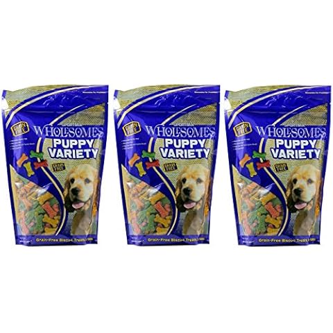 (3 Pack) Sportmix Wholesomes Puppy Variety Grain-Free Dog Biscuits, 2 lbs Per Bag3 Cover