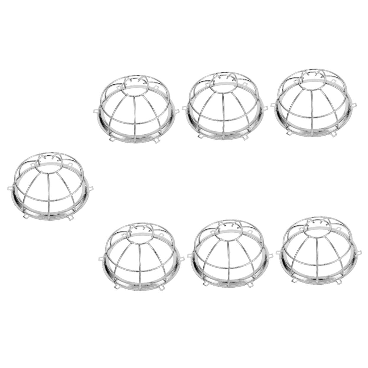 7 Piezas Protector Metálico para Detector de Incendios Montaje Pared Resistente para Rociadores y para Hogares y Comercios Diseño Duradero y