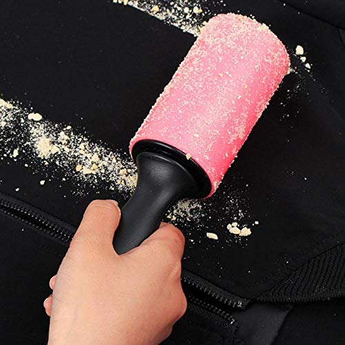 iLifeTech Rouleau anti-peluches réutilisable, brosse adhésive pour chien, chat, rouleau adhésif lavable pour vêtements, tapis – Taille M
